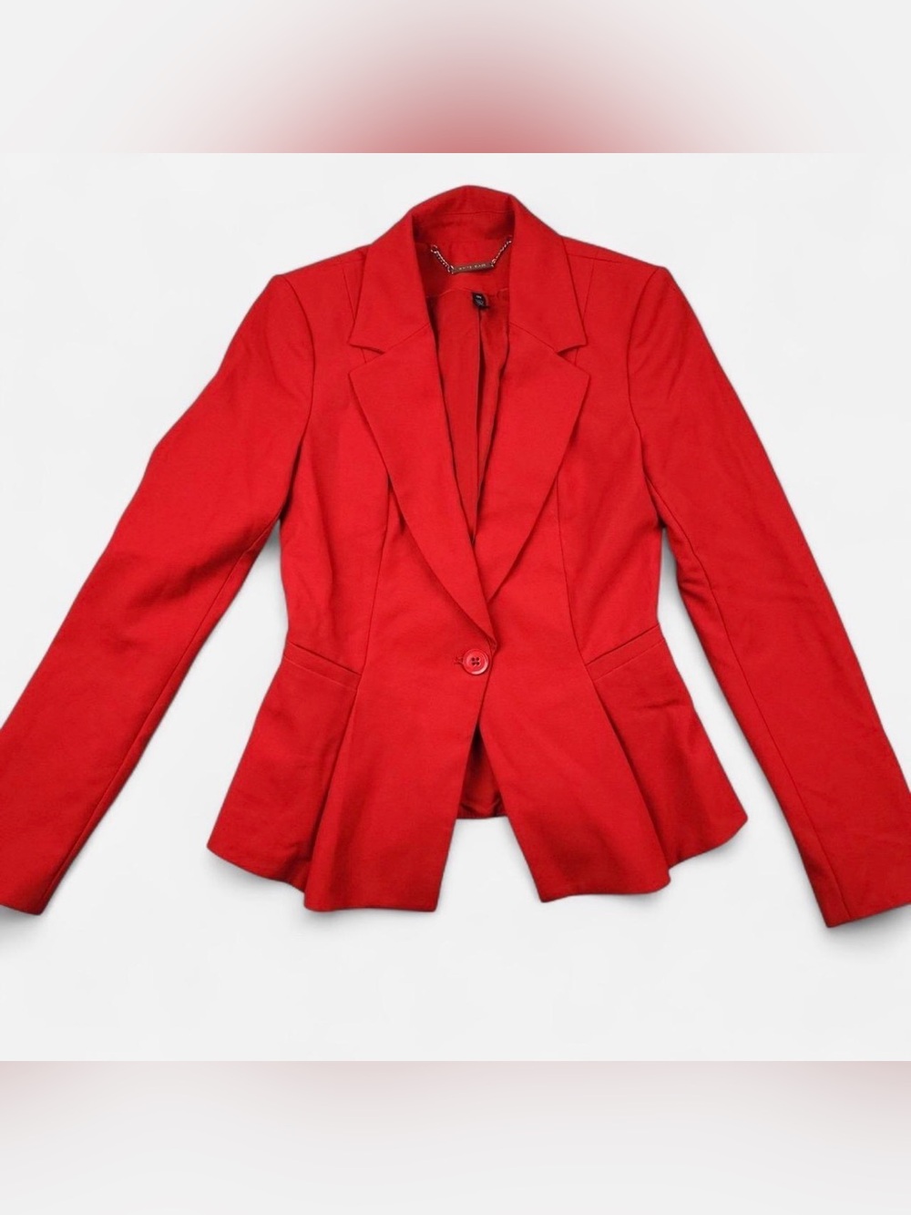 White House black market Women’s Red Tailored Single-Button Blazer
